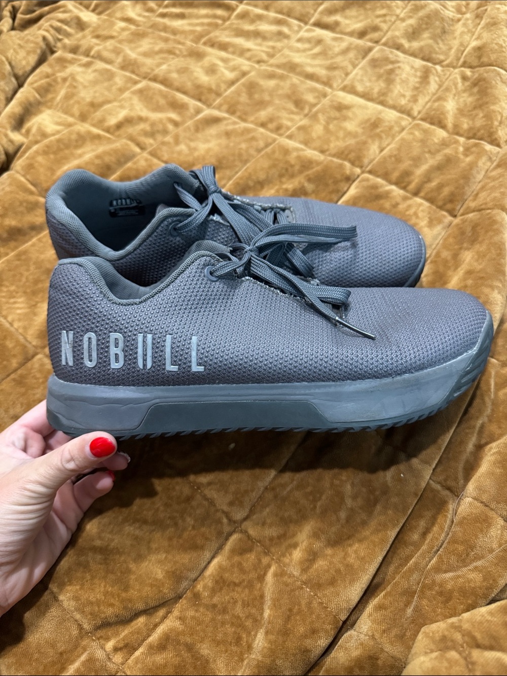 NOBULL Charcoal Grey Mesh Training Sneakers